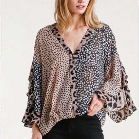 Multi Print Animal Top - Picture 8 of 10